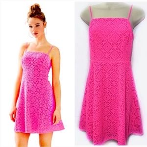 Lilly Pulitzer Bright Pink Jennilee Summer Dress
